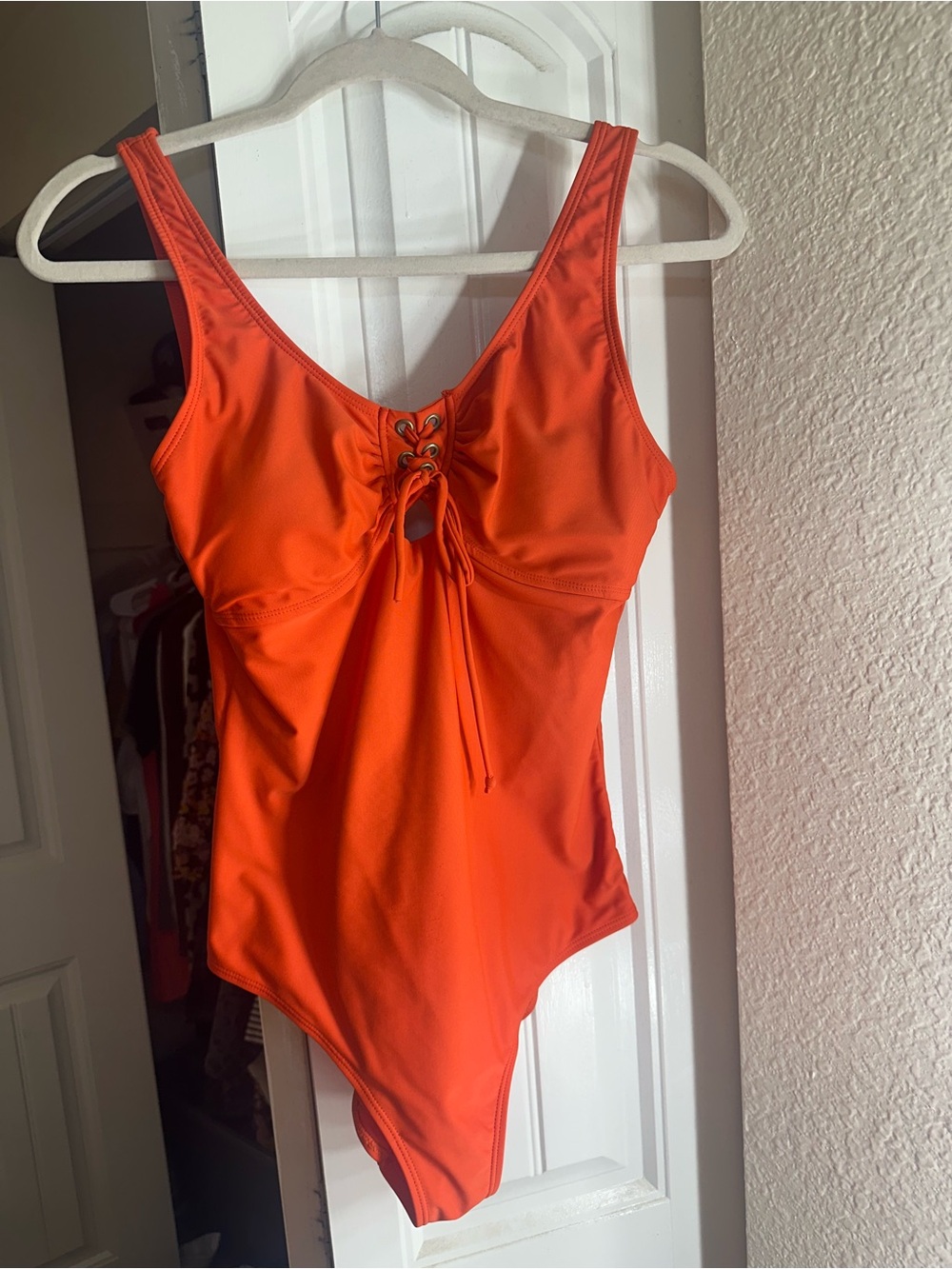 Size 8 Women’s One Piece Swim Suit‎ - Orange -Large - Your Best Look Brand